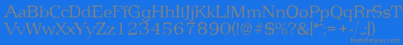 fuente PenthouseantiqueLightRegular – Fuentes Grises Sobre Fondo Azul
