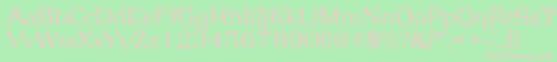 PenthouseantiqueLightRegular Font – Pink Fonts on Green Background