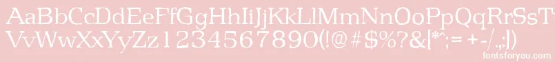 PenthouseantiqueLightRegular Font – White Fonts on Pink Background