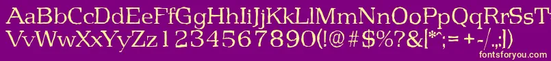 PenthouseantiqueLightRegular Font – Yellow Fonts on Purple Background