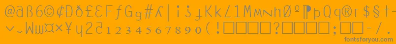 Police AnarchyMono – polices grises sur fond orange