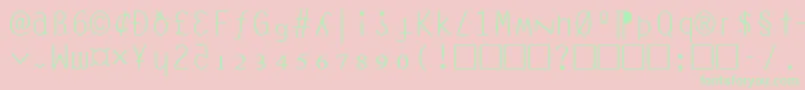 AnarchyMono Font – Green Fonts on Pink Background