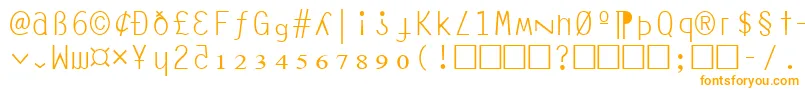 AnarchyMono-Schriftart – Orangefarbene Schriften
