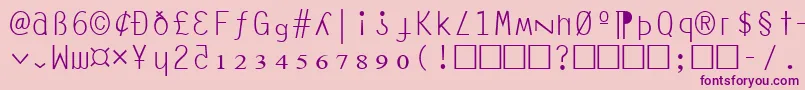 AnarchyMono Font – Purple Fonts on Pink Background