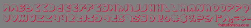 PuffAngelShadow Font – Red Fonts on Gray Background
