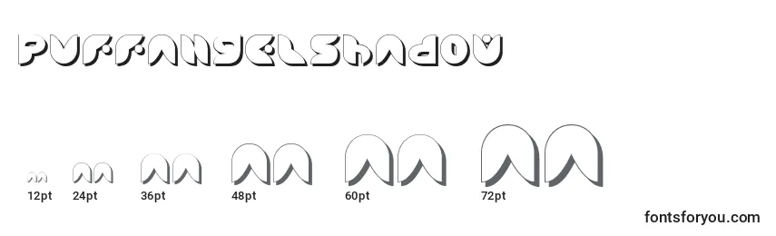 PuffAngelShadow Font Sizes