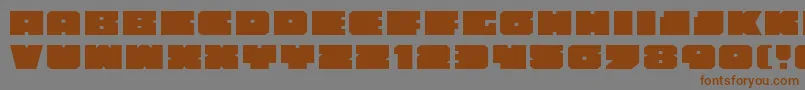 Anakefkae Font – Brown Fonts on Gray Background