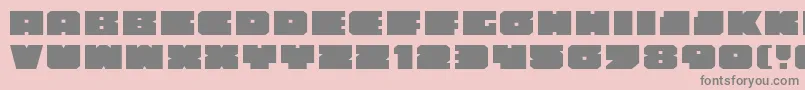 Anakefkae Font – Gray Fonts on Pink Background