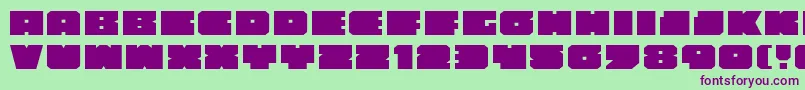 Anakefkae Font – Purple Fonts on Green Background