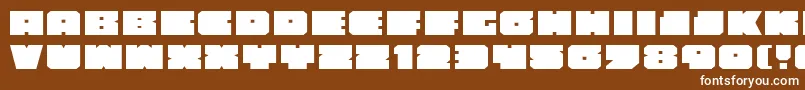 Anakefkae Font – White Fonts on Brown Background