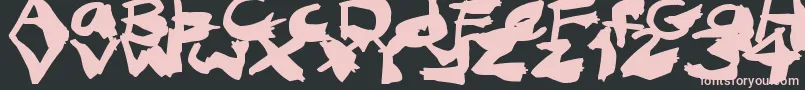 NightmareInk Font – Pink Fonts on Black Background