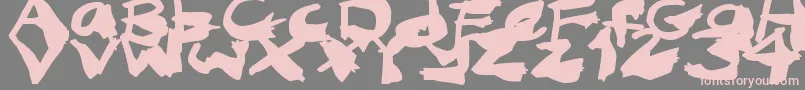 NightmareInk Font – Pink Fonts on Gray Background