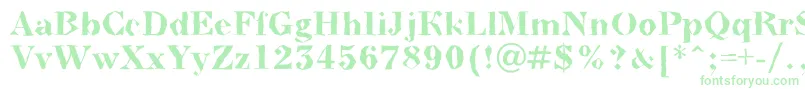 ABodoninovabrkBold-Schriftart – Grüne Schriften