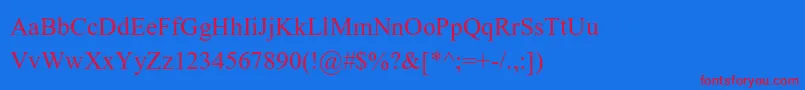 Kokila Font – Red Fonts on Blue Background