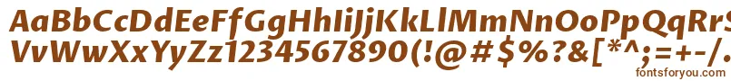 ProzalibreExtrabolditalic Font – Brown Fonts on White Background