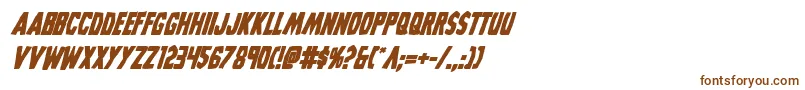 Grimghostbolditalic Font – Brown Fonts on White Background