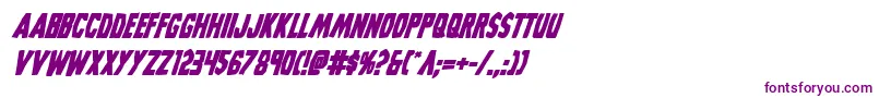 Grimghostbolditalic Font – Purple Fonts on White Background