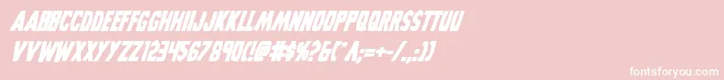 Grimghostbolditalic Font – White Fonts on Pink Background