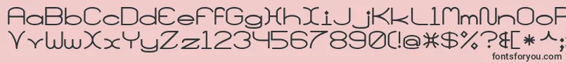 SantaMonciaMf Font – Black Fonts on Pink Background