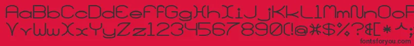 SantaMonciaMf Font – Black Fonts on Red Background