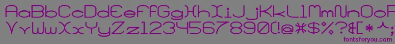 SantaMonciaMf Font – Purple Fonts on Gray Background