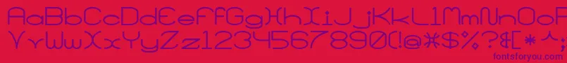SantaMonciaMf Font – Purple Fonts on Red Background