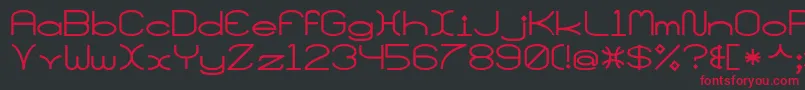 SantaMonciaMf Font – Red Fonts on Black Background