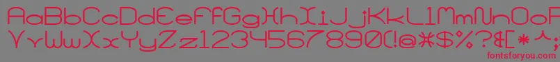 SantaMonciaMf Font – Red Fonts on Gray Background