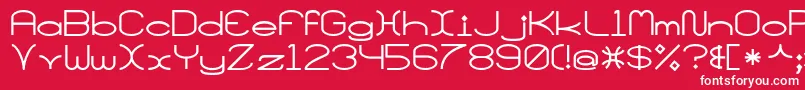 SantaMonciaMf Font – White Fonts on Red Background