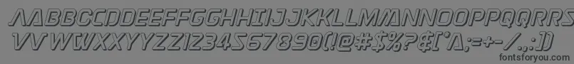 Discotechia3D Font – Black Fonts on Gray Background