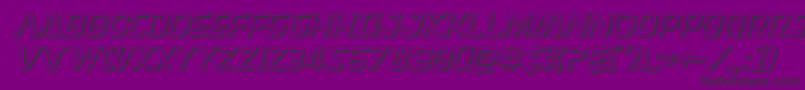 Discotechia3D Font – Black Fonts on Purple Background