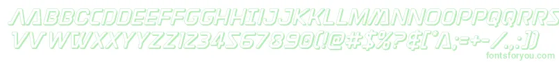 Discotechia3D-Schriftart – Grüne Schriften