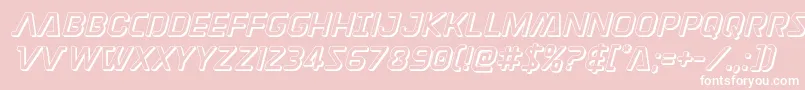 Discotechia3D Font – White Fonts on Pink Background