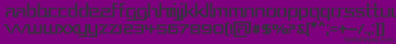 Repub3 Font – Black Fonts on Purple Background