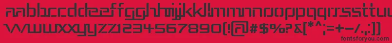フォントRepub3 – 赤い背景に黒い文字