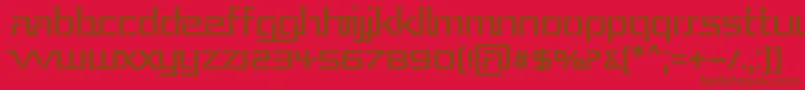 Repub3 Font – Brown Fonts on Red Background