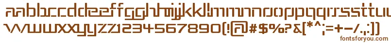 Repub3 Font – Brown Fonts on White Background