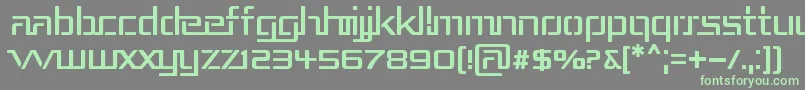 Repub3 Font – Green Fonts on Gray Background