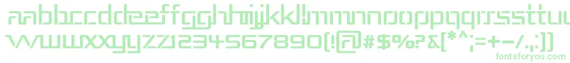 Repub3 Font – Green Fonts on White Background