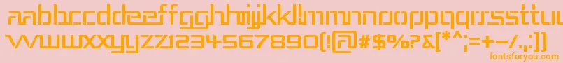 Repub3 Font – Orange Fonts on Pink Background