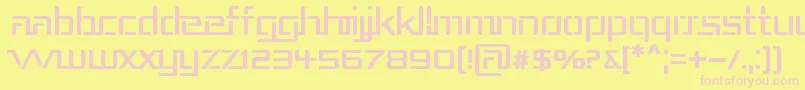 Repub3 Font – Pink Fonts on Yellow Background