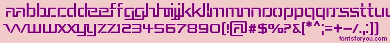 Repub3 Font – Purple Fonts on Pink Background