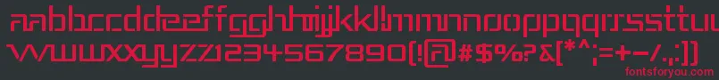 Repub3 Font – Red Fonts on Black Background