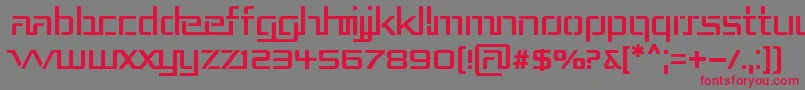 Repub3 Font – Red Fonts on Gray Background