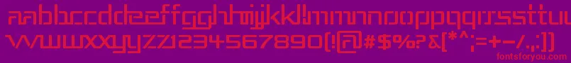 fuente Repub3 – Fuentes Rojas Sobre Fondo Morado