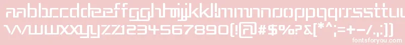 Repub3 Font – White Fonts on Pink Background