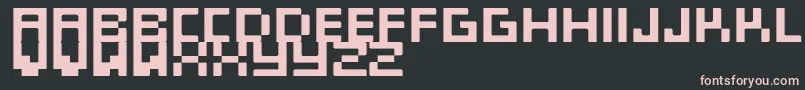 LunchBreak Font – Pink Fonts on Black Background