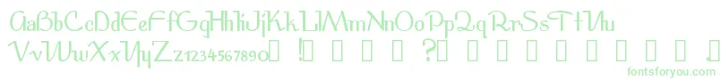 Spirit Font – Green Fonts on White Background