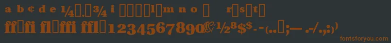 VeracityproblacksskBold Font – Brown Fonts on Black Background