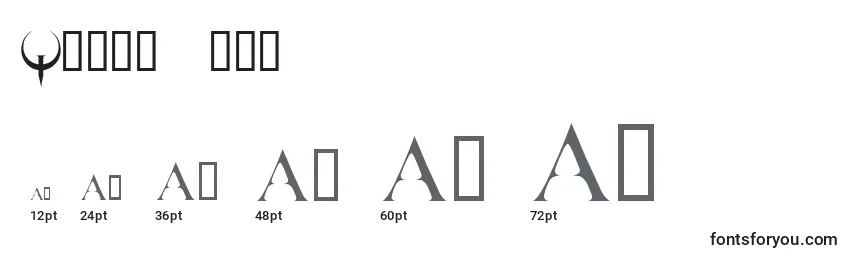 Quake ffy Font Sizes